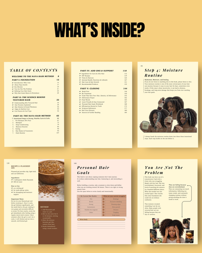 The Naya Hair Method - 7 Intentional Steps to Strong, Healthy Curls & Coils (EBOOK)