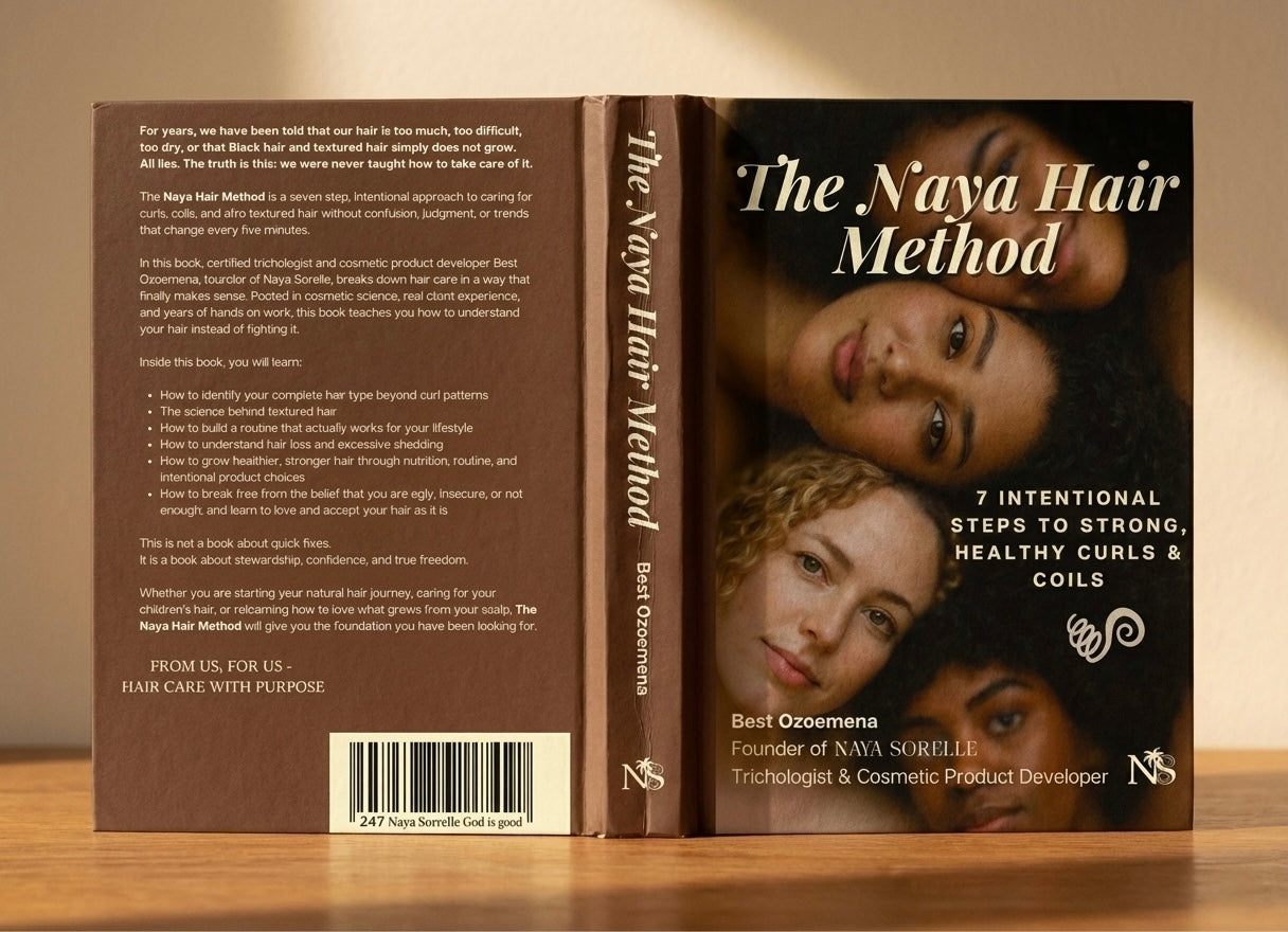 The Naya Hair Method - 7 Intentional Steps to Strong, Healthy Curls & Coils (PHYSICAL BOOK)